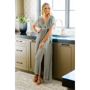 Baltic born Jennifer deep v maxi dress